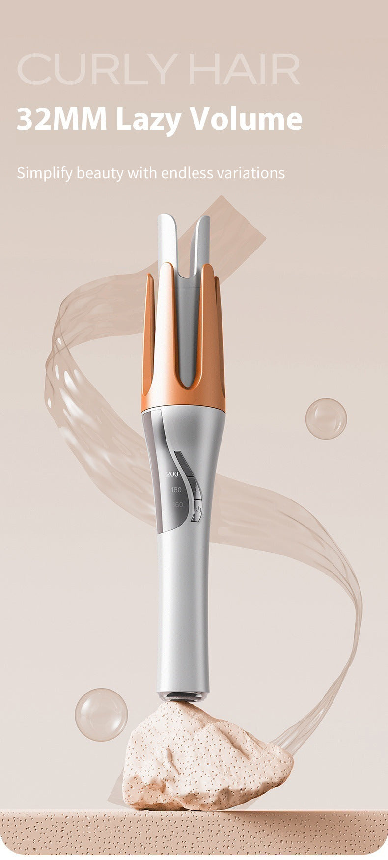 Rizador de Pelo - Ondas perfectas y duraderas