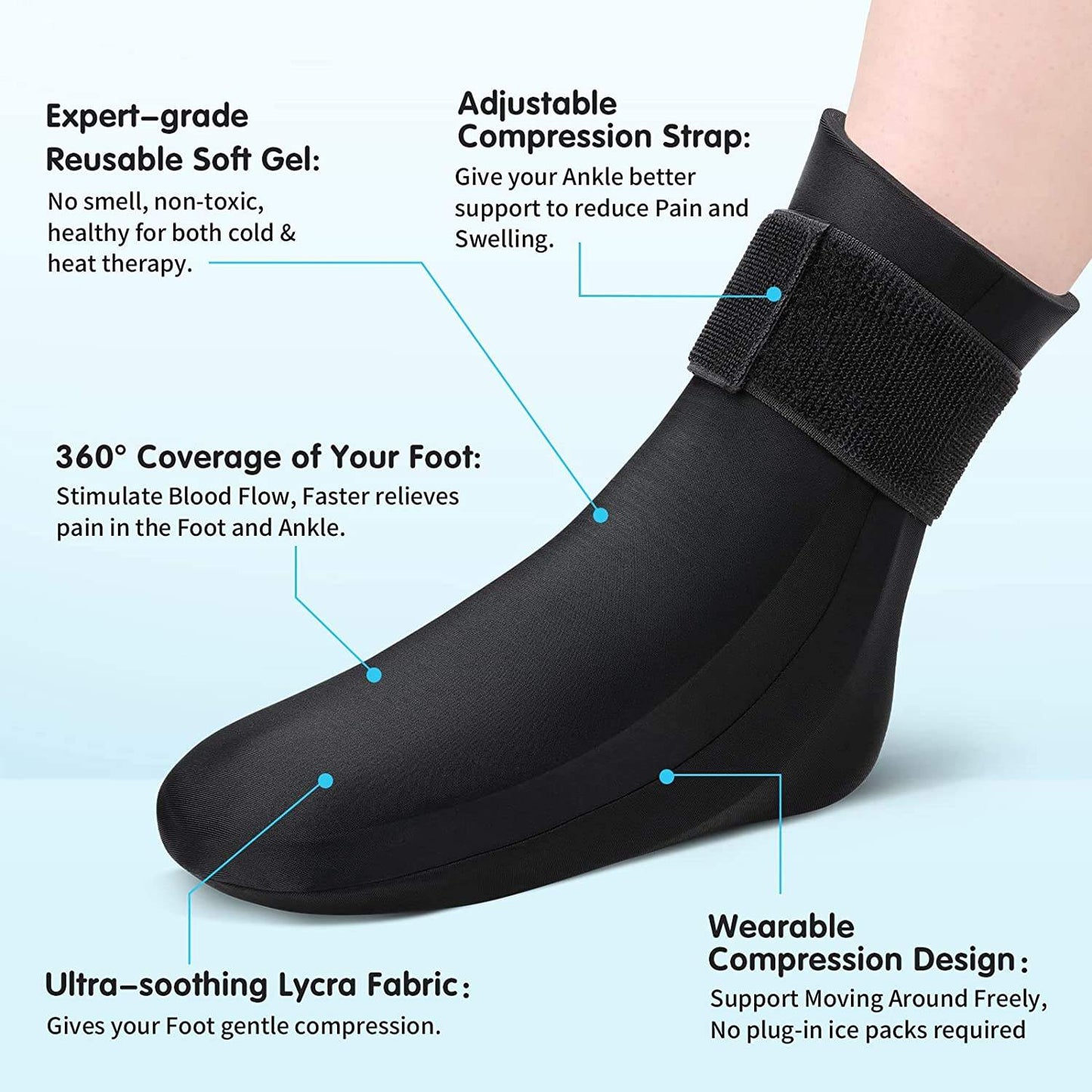 Calcetines de Gel Reutilizables