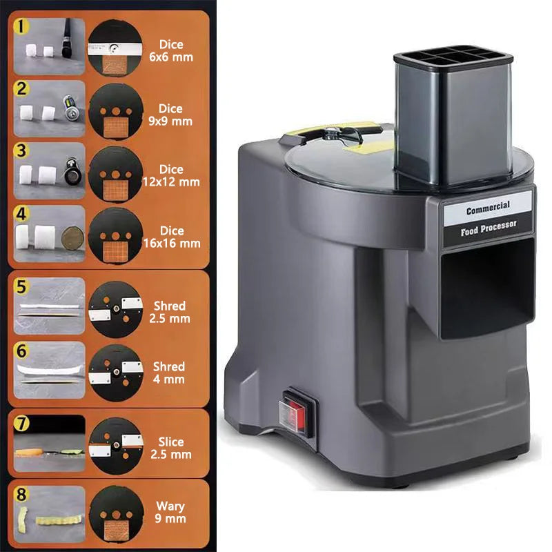 Automatic Vegetable Chopper — Electric Food Cutter Slicer Dicer Machine