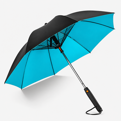 CoolShield Sun Umbrella: UPF 50+ with Fan & Misting Spray