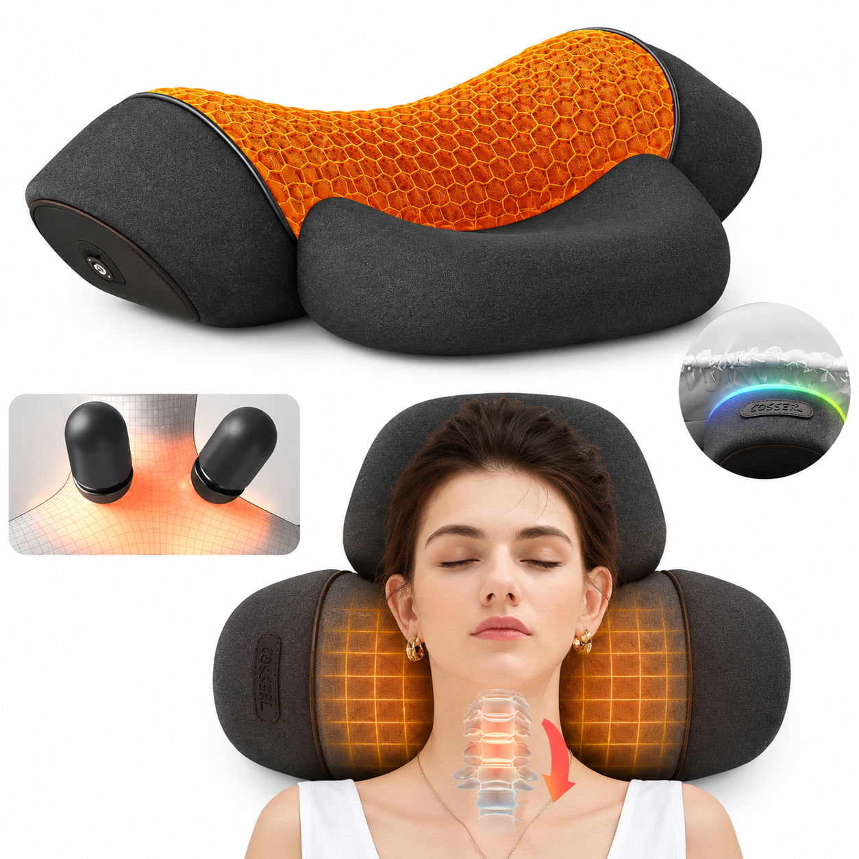 Electric Neck Massager Cervical Pillow