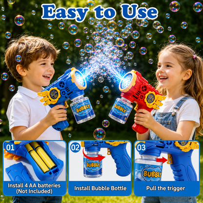 BubbleBlaze™ | Automatic Bubble Gun (2-Pack)