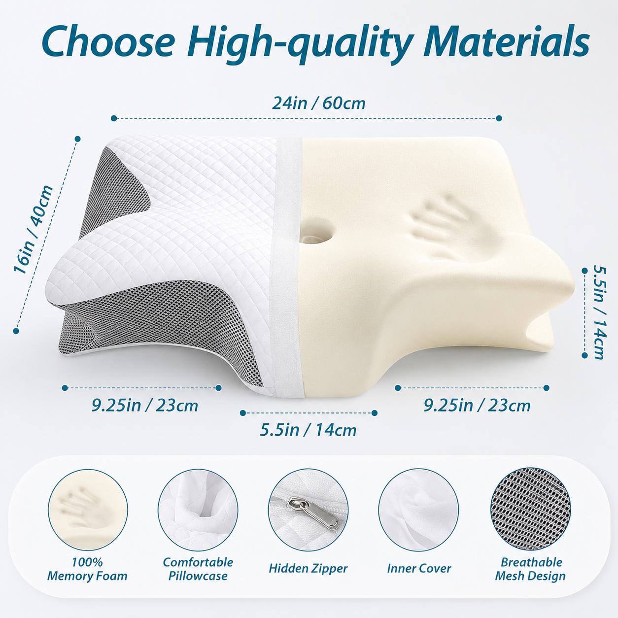 Best Memory Foam Cervical Neck Pillow for Pain Relief