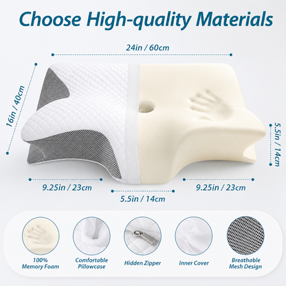 Best Memory Foam Cervical Neck Pillow for Pain Relief
