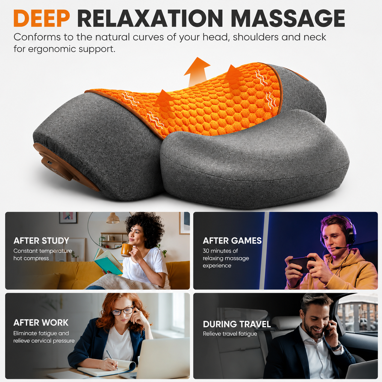 Electric Neck Massager Cervical Pillow