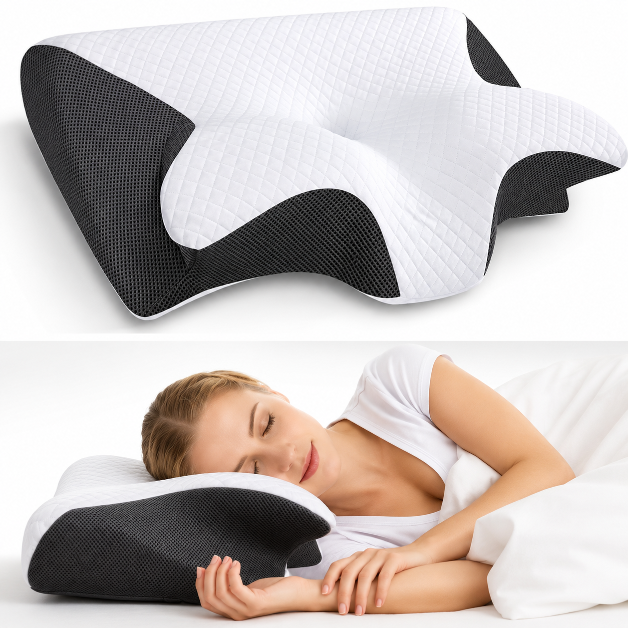 Best Memory Foam Cervical Neck Pillow for Pain Relief