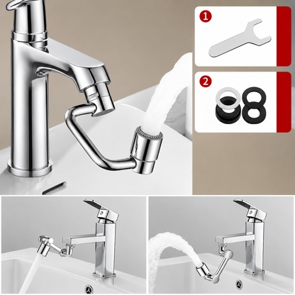 1080°Swivel Dual Mode Stainless Faucet Extender