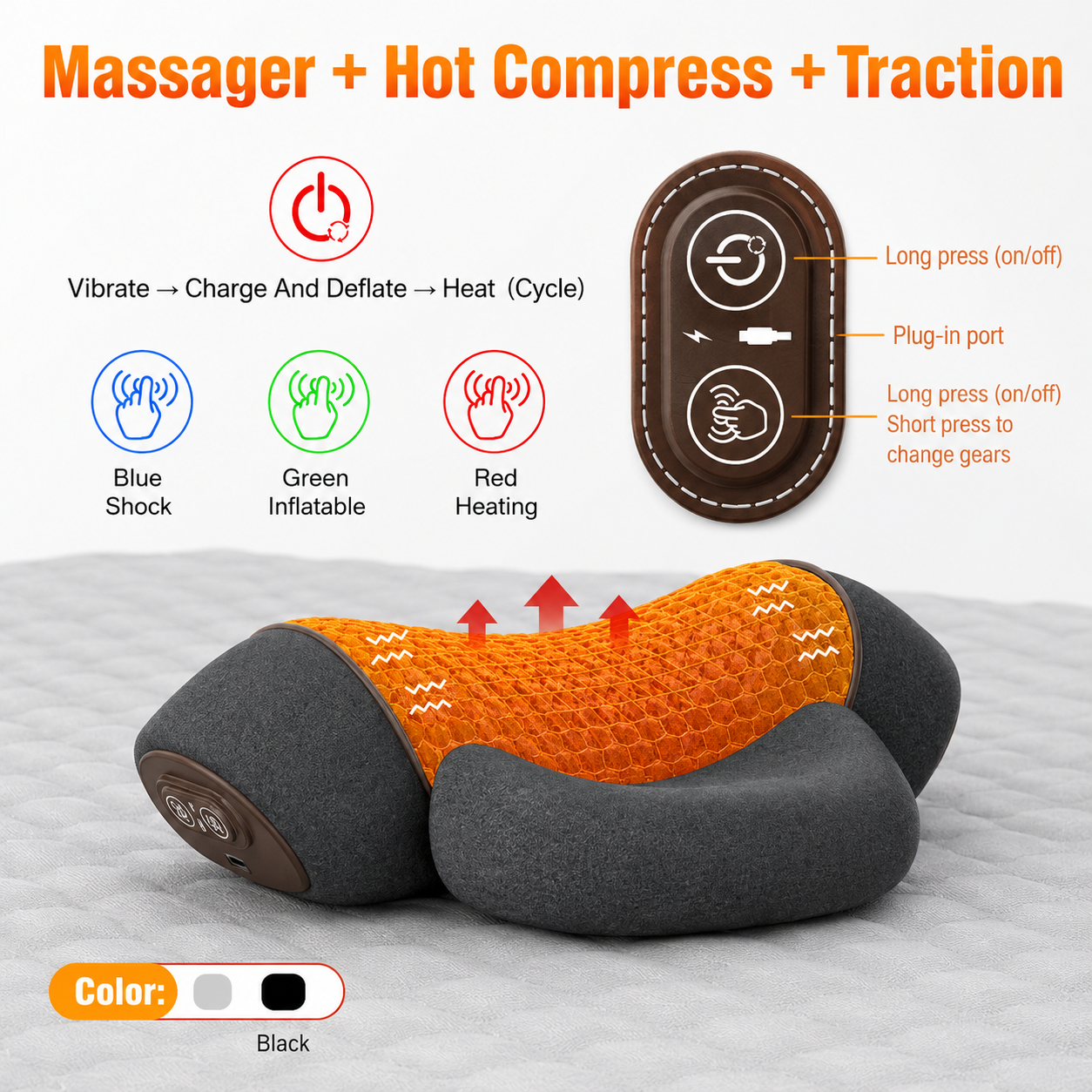 Electric Neck Massager Cervical Pillow
