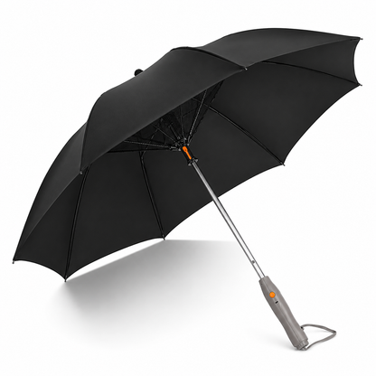 CoolShield Sun Umbrella: UPF 50+ with Fan & Misting Spray