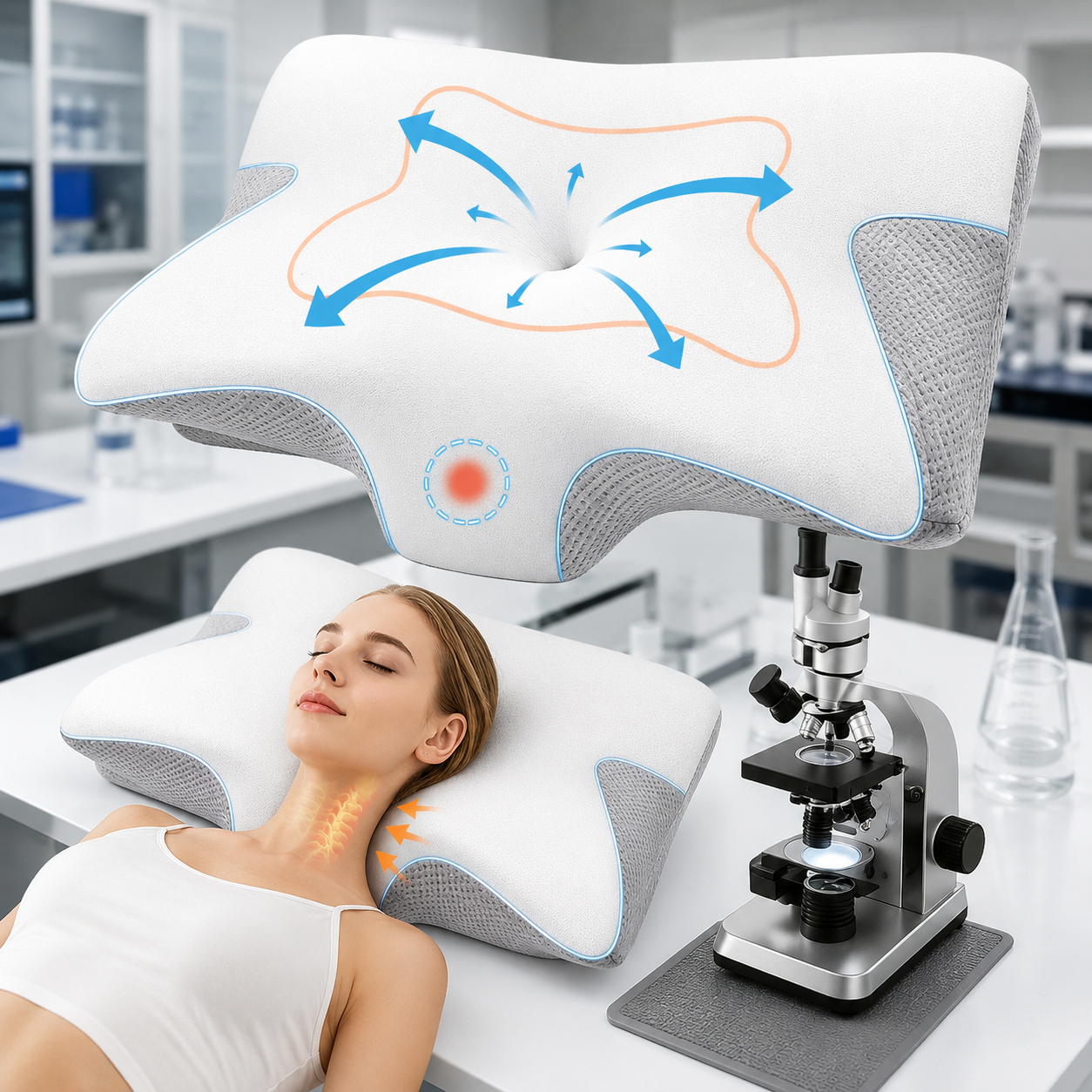 Best Memory Foam Cervical Neck Pillow for Pain Relief