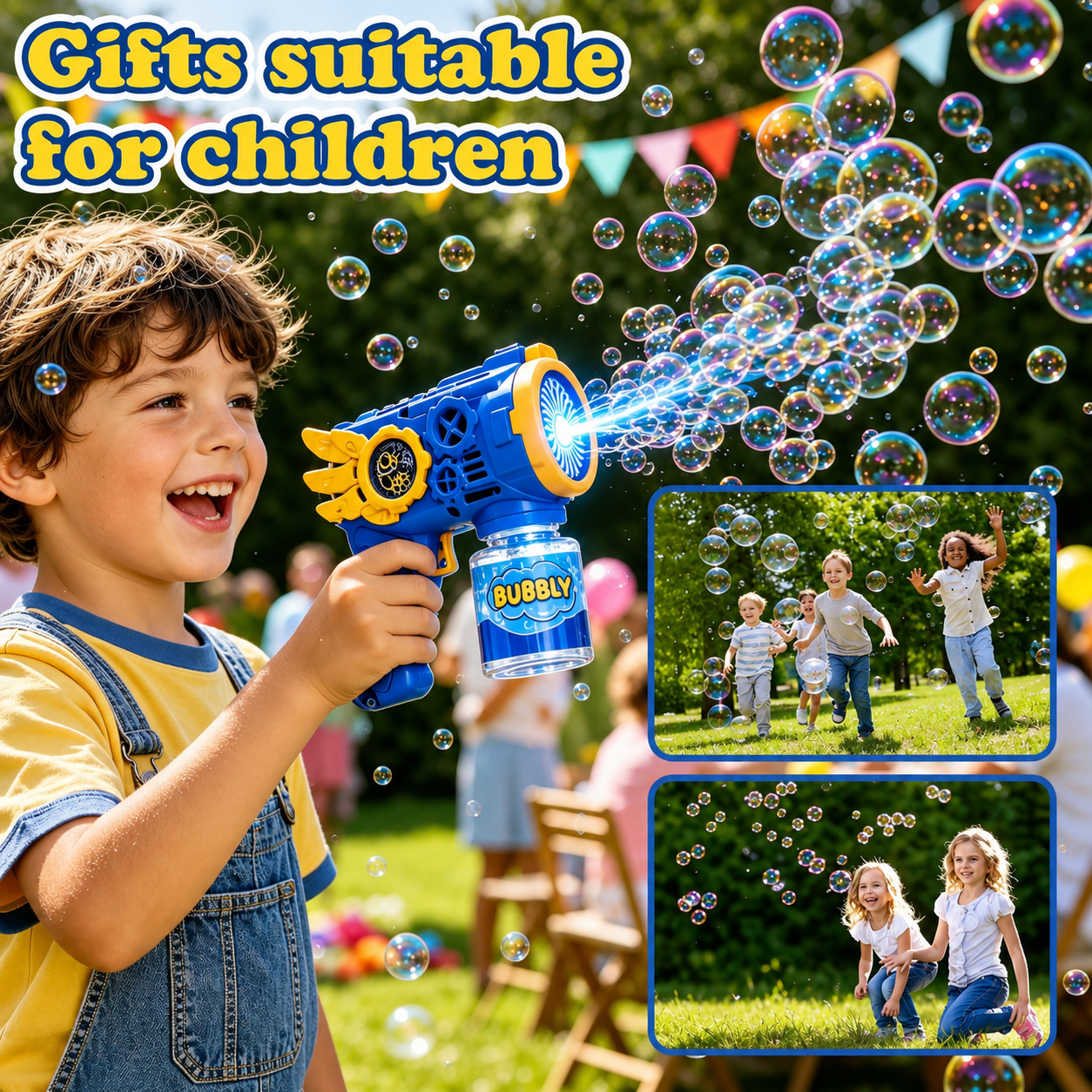 BubbleBlaze™ | Automatic Bubble Gun (2-Pack)