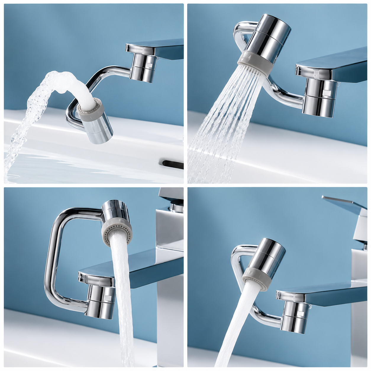 1080°Swivel Dual Mode Stainless Faucet Extender