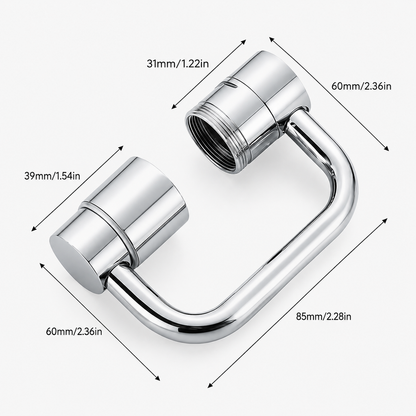 1080°Swivel Dual Mode Stainless Faucet Extender