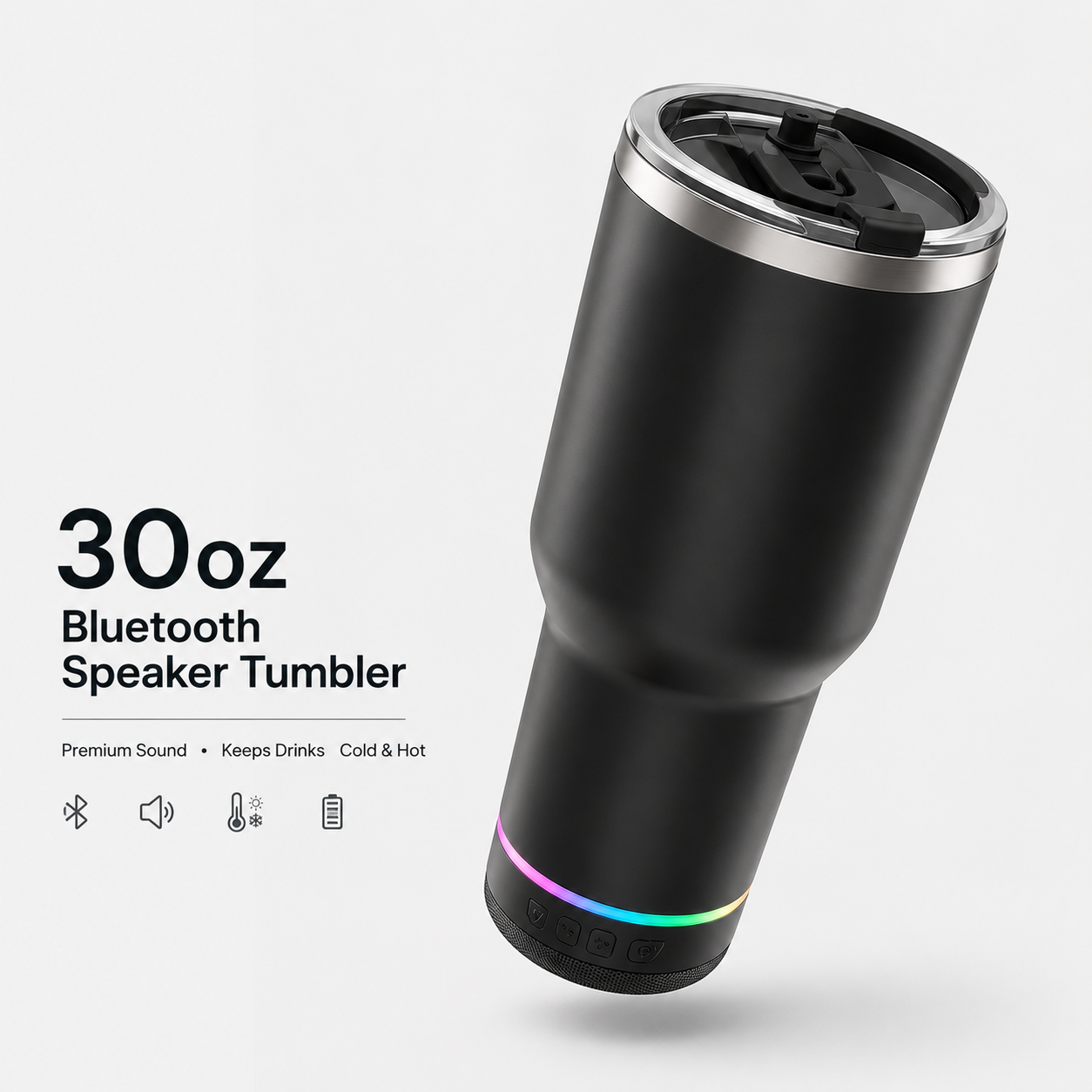 HydraBeat | 30oz Bluetooth Speaker Tumbler