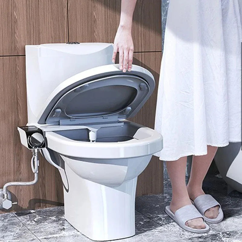 Adjustable Non-Electric Bidet Toilet Seat - Ultra-Thin Installation