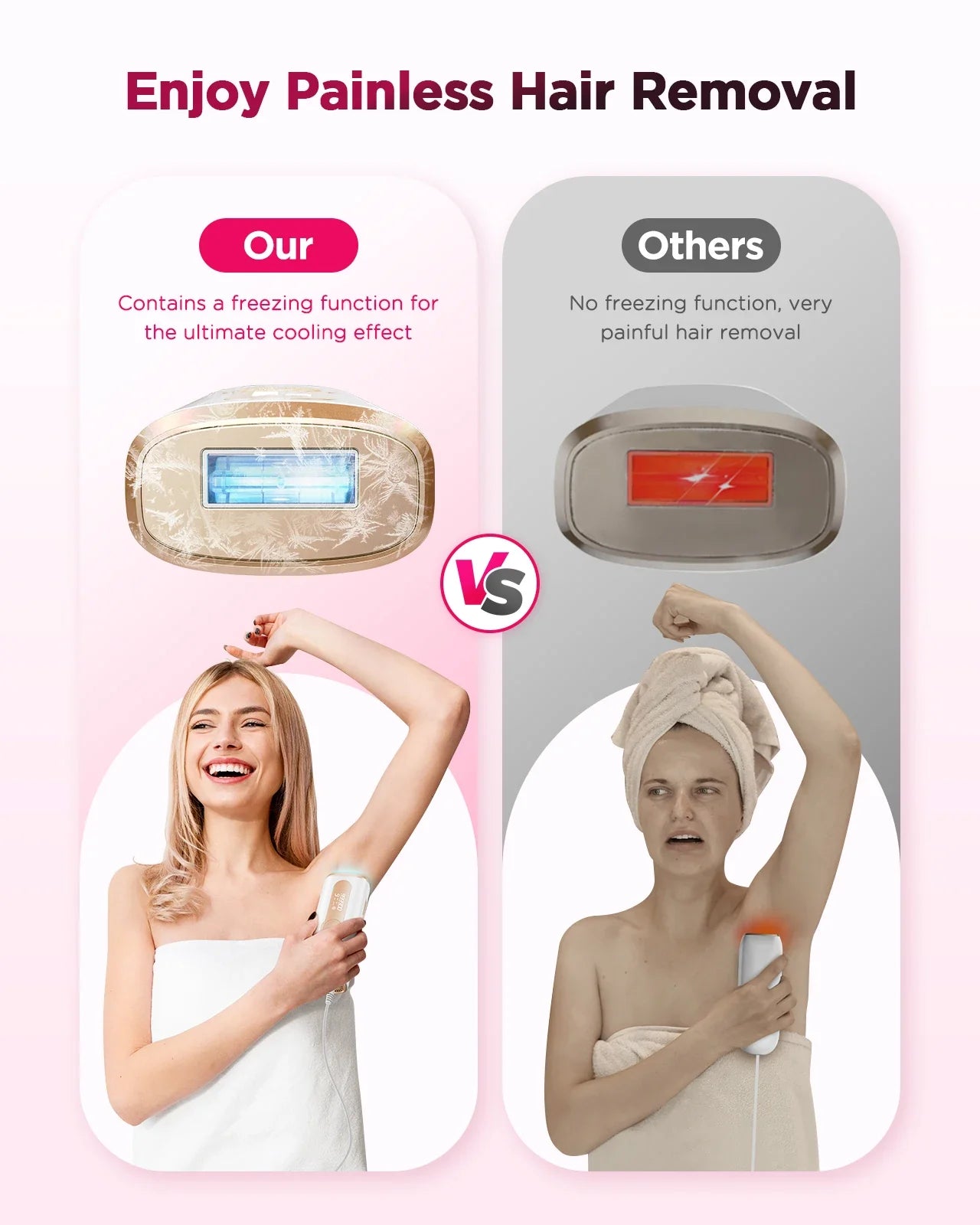 Body Bikini Facial  Permanant Painless IPL Laser  Hair Remover Machine