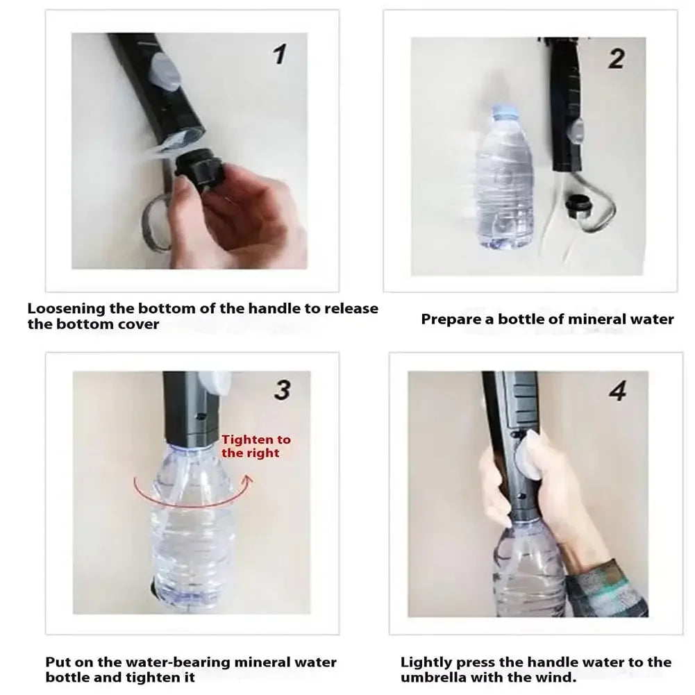 CoolShield Sun Umbrella: UPF 50+ with Fan & Misting Spray