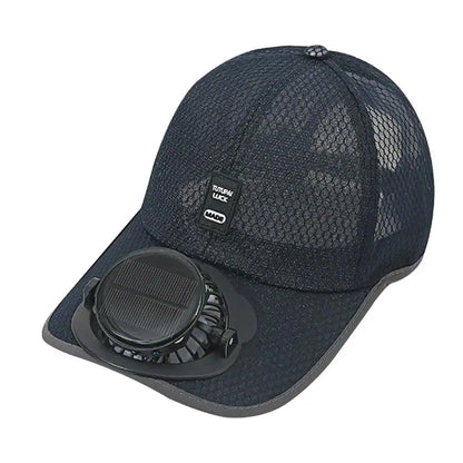 Solar Fan Hat USB Rechargeable for Outdoor Summer Activities