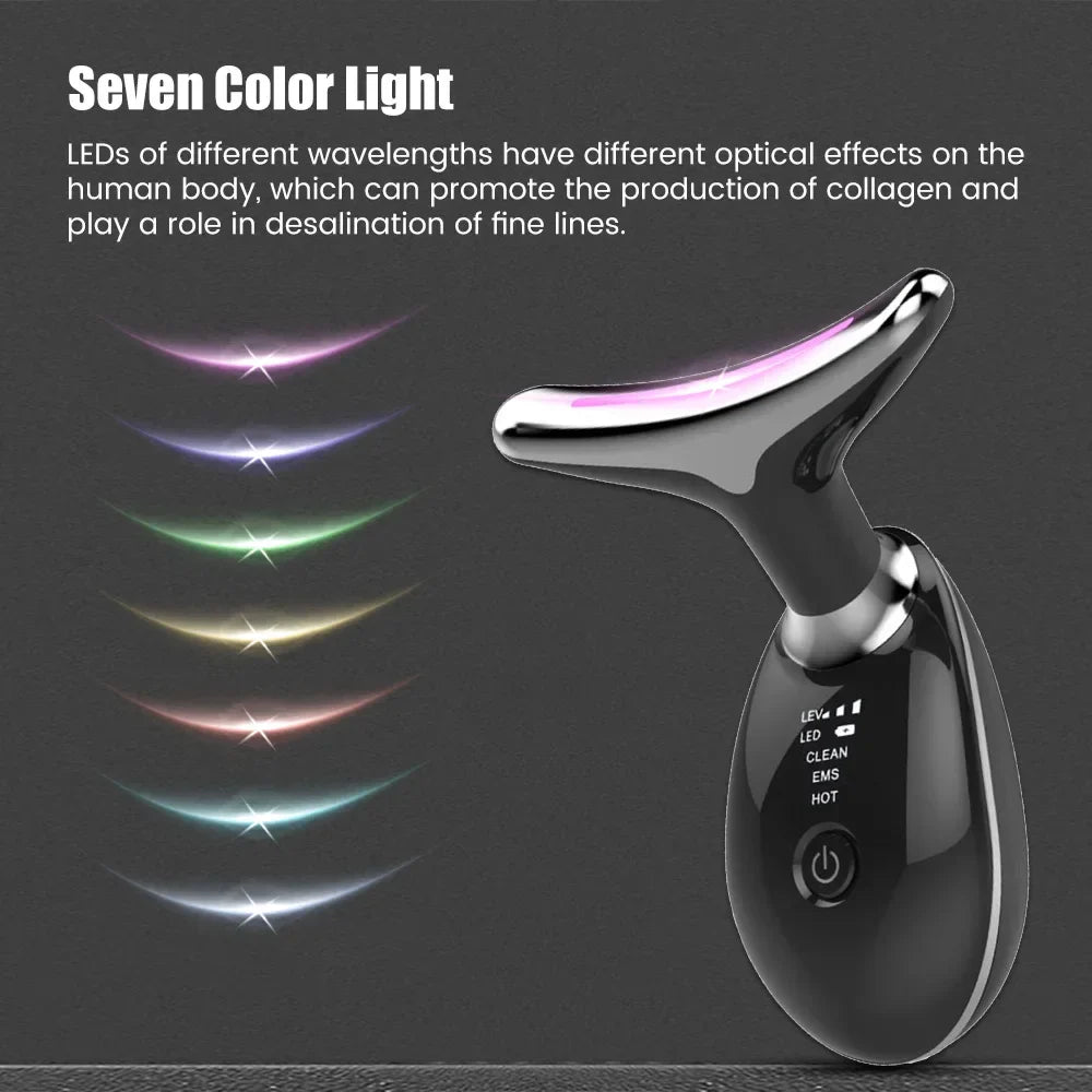 EMS Face Lifting Massager — LED Photon, Neck & Chin Tightening Device