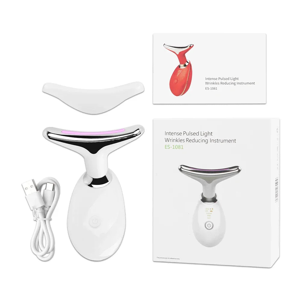 EMS Face Lifting Massager — LED Photon, Neck & Chin Tightening Device