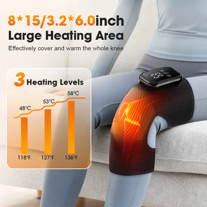 Electric Heated Knee Massager Brace for Joint Support