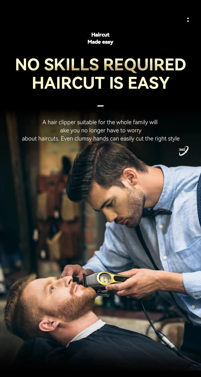 Kemei KM-2373 Professional Hair Clipper - Potencia y precisión en cada corte