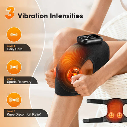 Electric Heated Knee Massager Brace for Joint Support