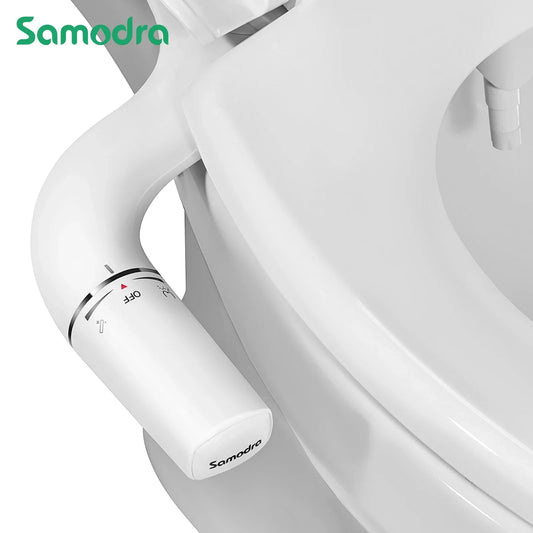 Adjustable Non-Electric Bidet Toilet Seat - Ultra-Thin Installation