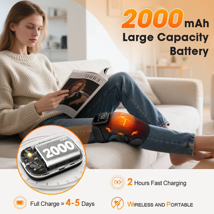 Electric Heated Knee Massager Brace for Joint Support
