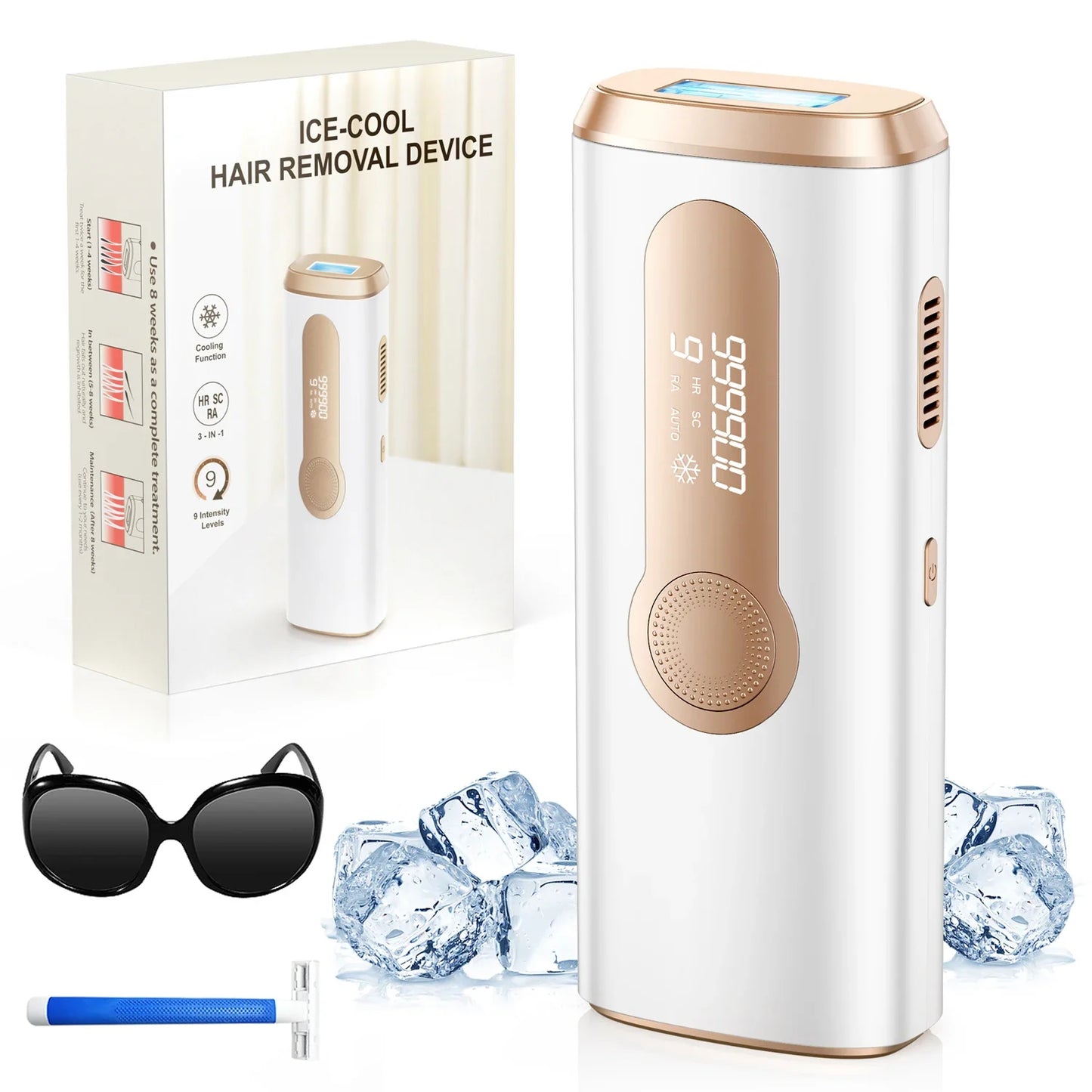 Body Bikini Facial  Permanant Painless IPL Laser  Hair Remover Machine