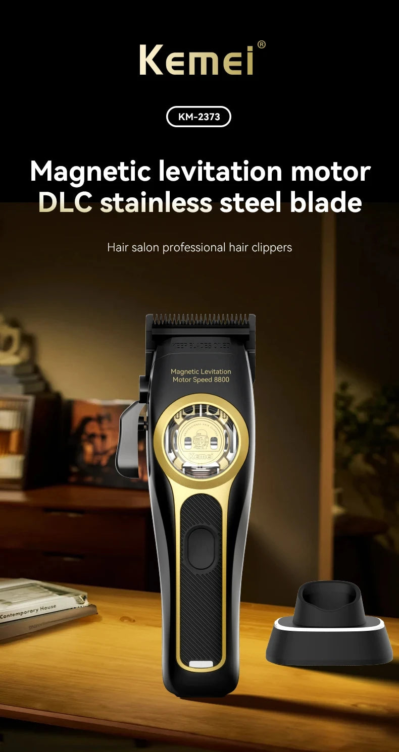 Kemei KM-2373 Professional Hair Clipper - Potencia y precisión en cada corte
