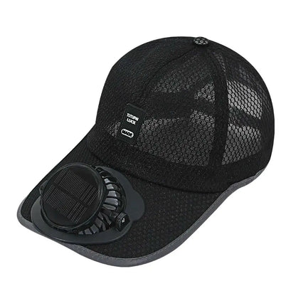 Solar Fan Hat USB Rechargeable for Outdoor Summer Activities