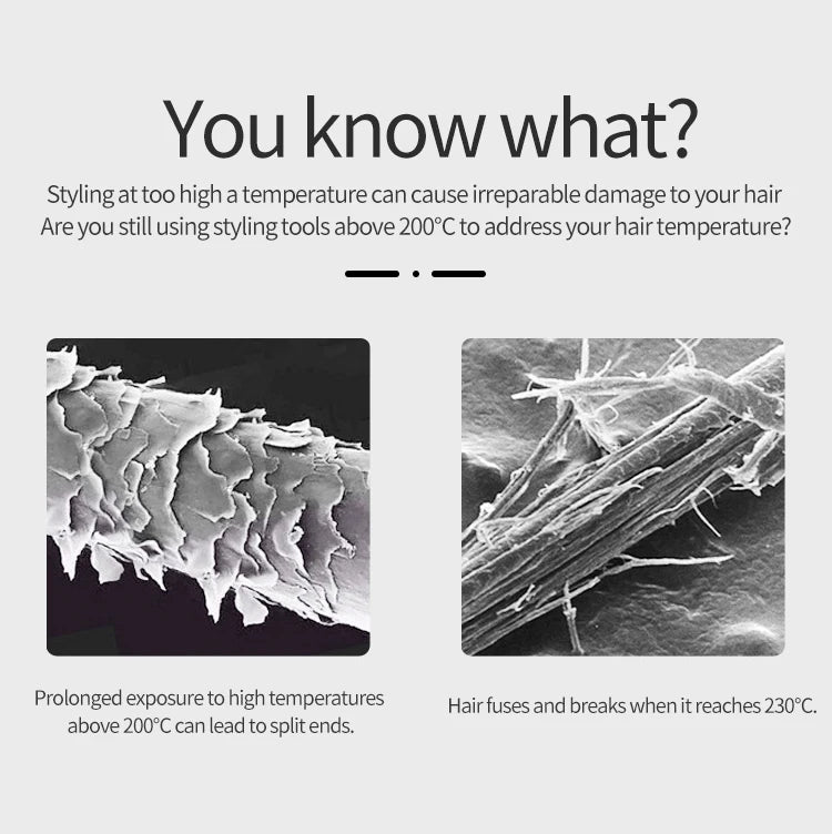 Secador y Plancha de pelo Profesional 2 en 1 - Seca y alisa en minutos